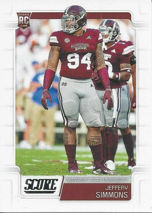 Jeffery Simmons #397 Football Cards 2019 Panini Score