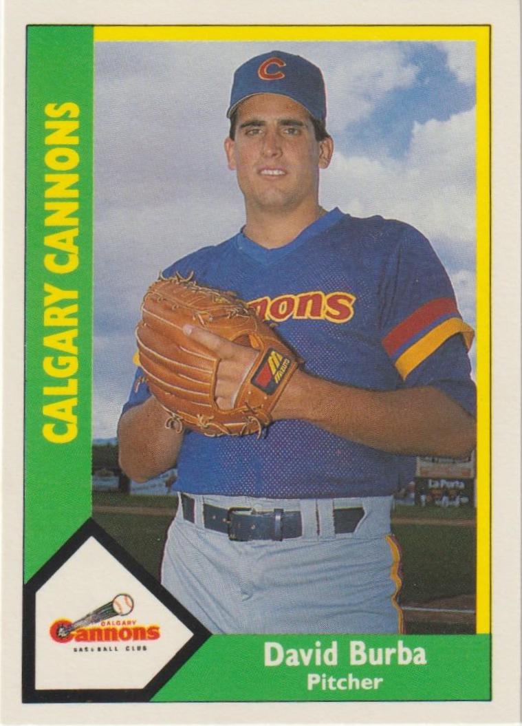 David Burba #6 1990 Cmc Calgary Cannons Baseball