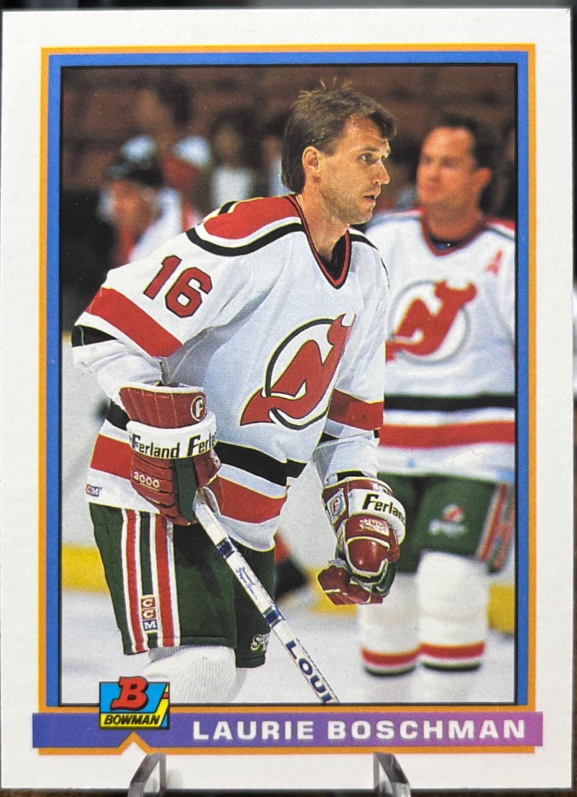 Laurie Boschman #282 Hockey Cards 1991 Bowman
