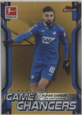 Munas Dabbur #FG-MD Soccer Cards 2020 Topps Finest Bundesliga Game Changers