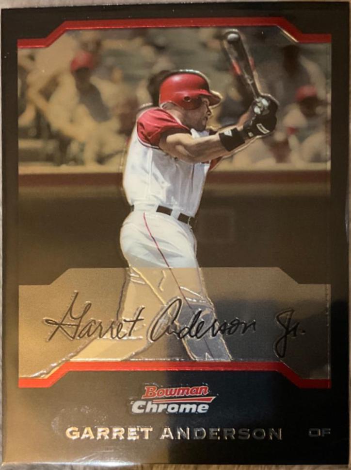Garret Anderson #1 Baseball Cards 2004 Bowman Chrome