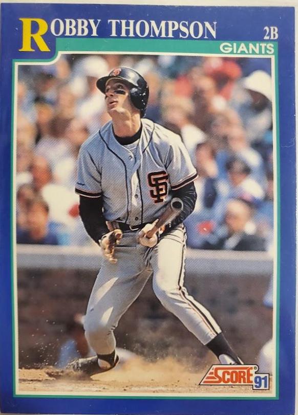 Robby Thompson #26 Baseball Cards 1991 Score