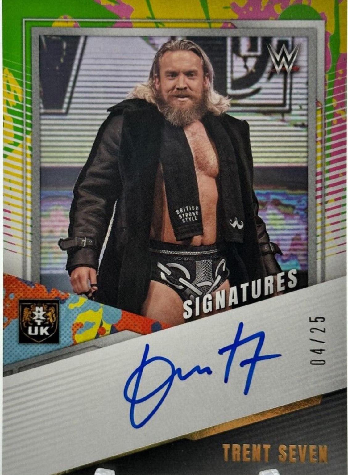 Trent Seven #NS-YSV Wrestling Cards 2022 Panini NXT WWE Signatures