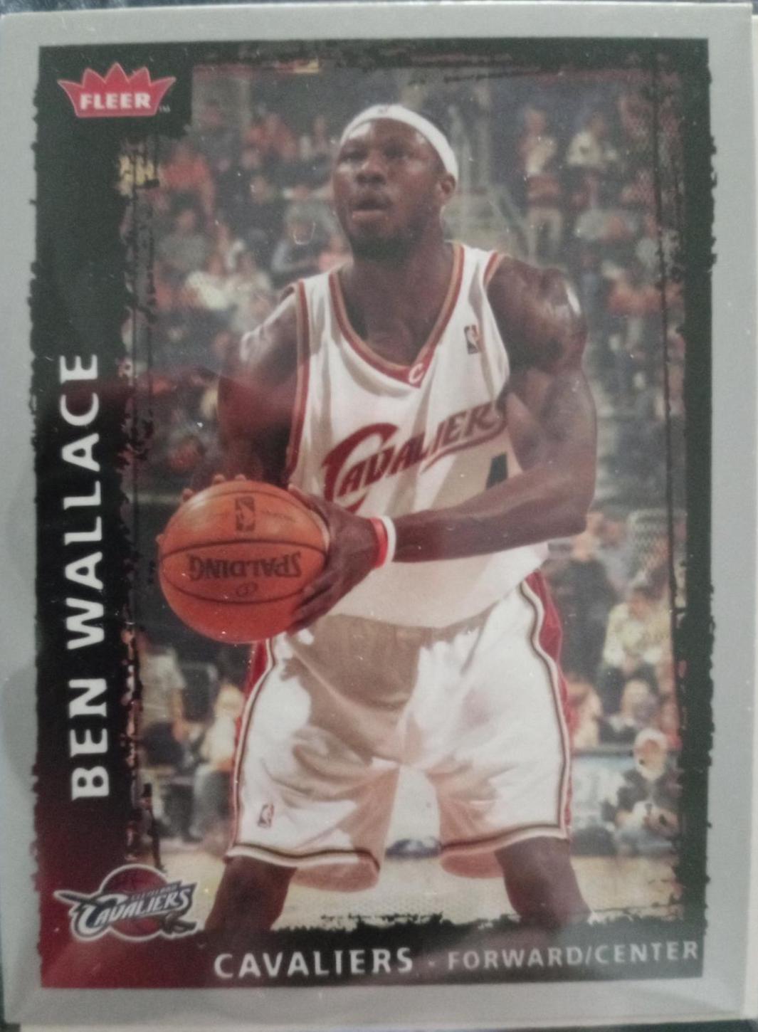 Ben Wallace #22 Basketball Cards 2008 Fleer