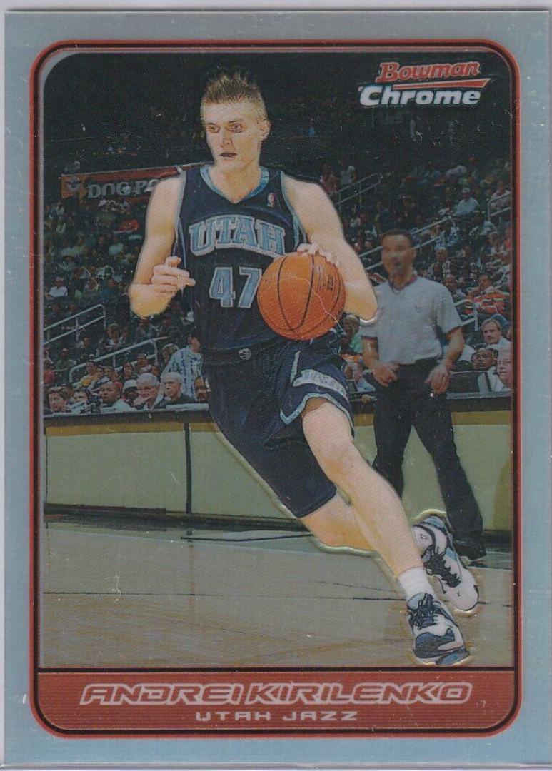 Andrei Kirilenko Gold Refractor #46 Basketball Cards 2006 Bowman Chrome