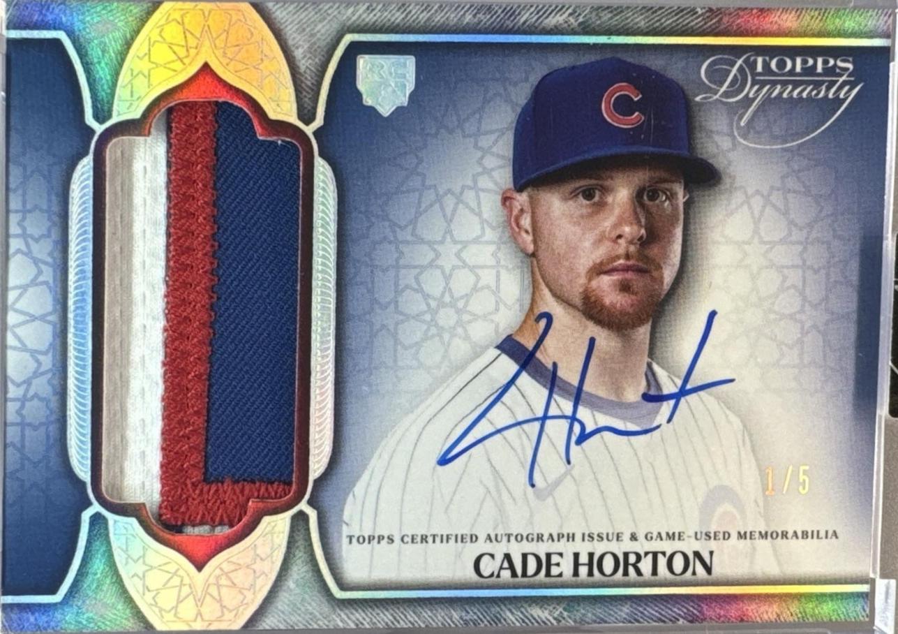Cade Horton #DAP-CH3 2025 Topps Dynasty Autograph Patch Baseball
