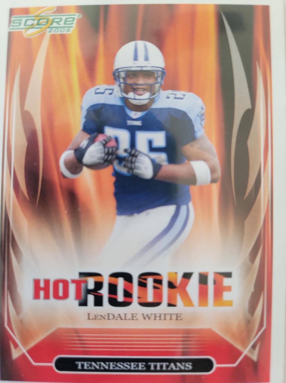 LenDale White #5 Football Cards 2006 Panini Score Hot Rookie