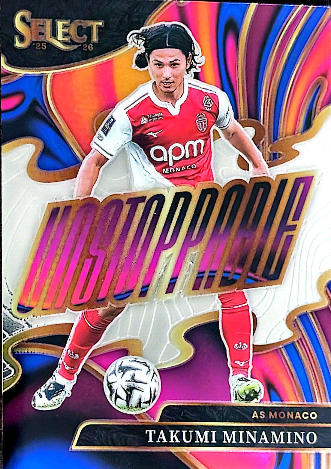Takumi Minamino #3 2025 Panini Select Ligue 1 Unstoppable Soccer