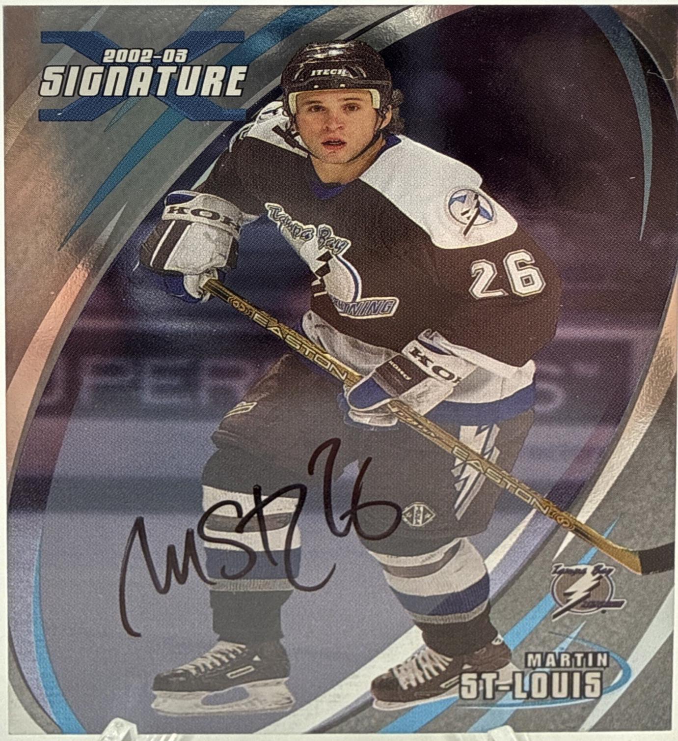 Martin St. Louis #91 2002 In The Game Be A Player Signature Series Hockey