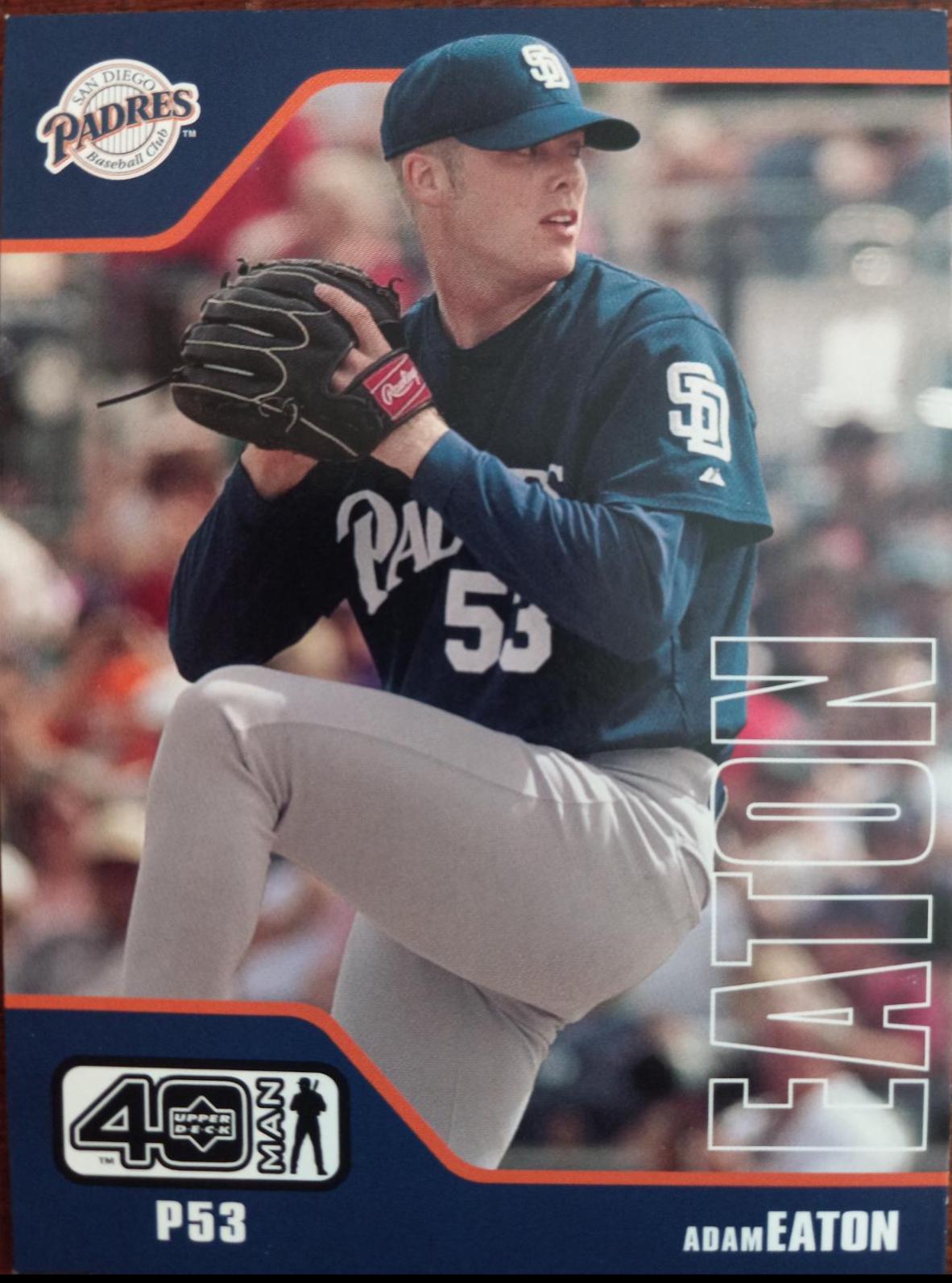 Adam Eaton #863 Baseball Cards 2002 Upper Deck 40 Man