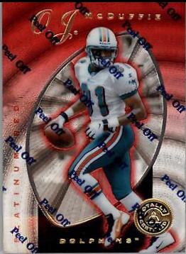 O.J. McDuffie #96 1997 Pinnacle Totally Certified Football