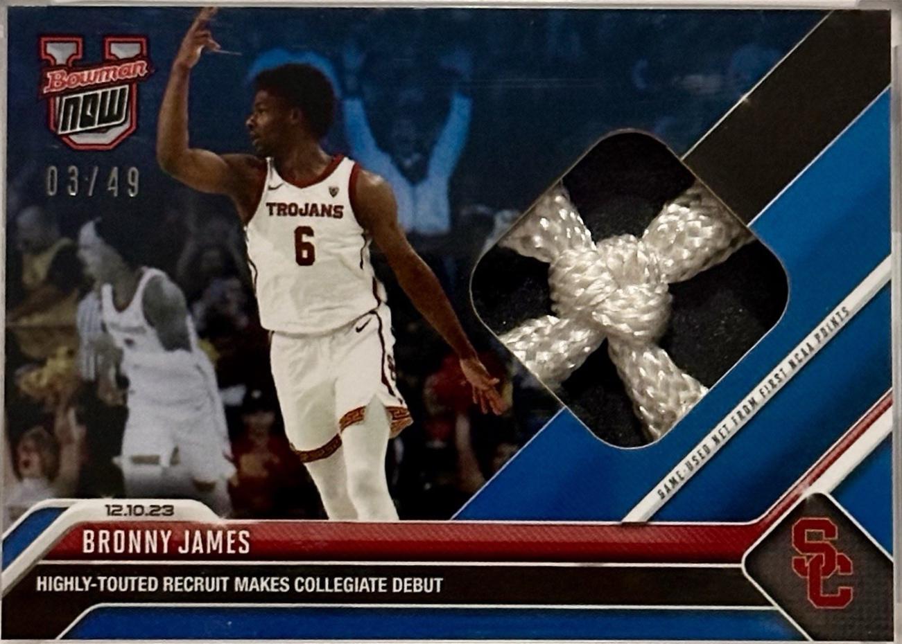 Bronny James #16B 2023 Bowman U Now Basketball