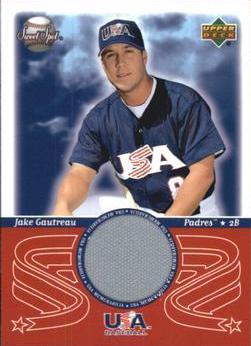 Jake Gautreau #USA-JG Baseball Cards 2002 Upper Deck Sweet Spot USA Jersey