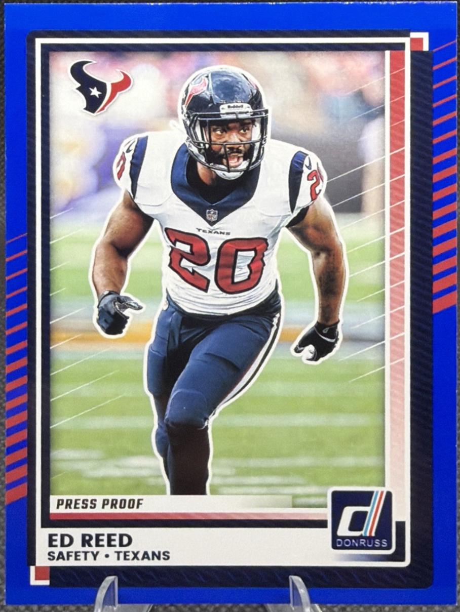Ed Reed [Press Proof Blue] #176
