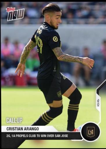 Cristian Arango #162 Soccer Cards 2021 Topps Now MLS