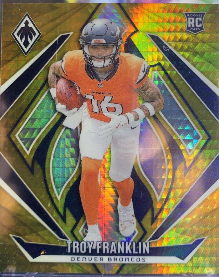 Troy Franklin [Gold Hyper] #244 Prices | 2024 Panini Phoenix | Football ...