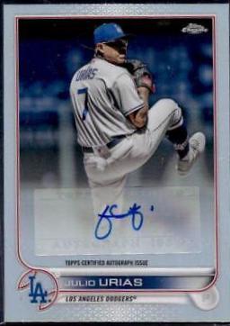 Julio Urias #AC-JU 2022 Topps Chrome Update Baseball Autograph