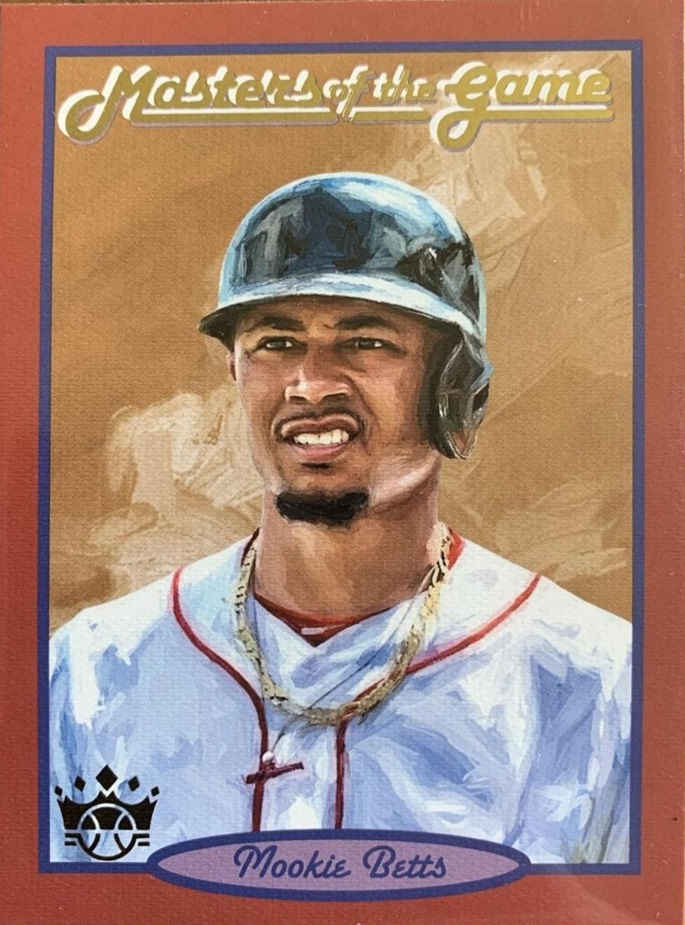 Mookie Betts #MG1 Baseball Cards 2019 Panini Diamond Kings Masters of the Game