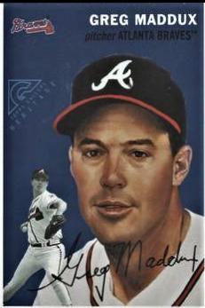 Greg Maddux #TGH3 Baseball Cards 2000 Topps Gallery Heritage