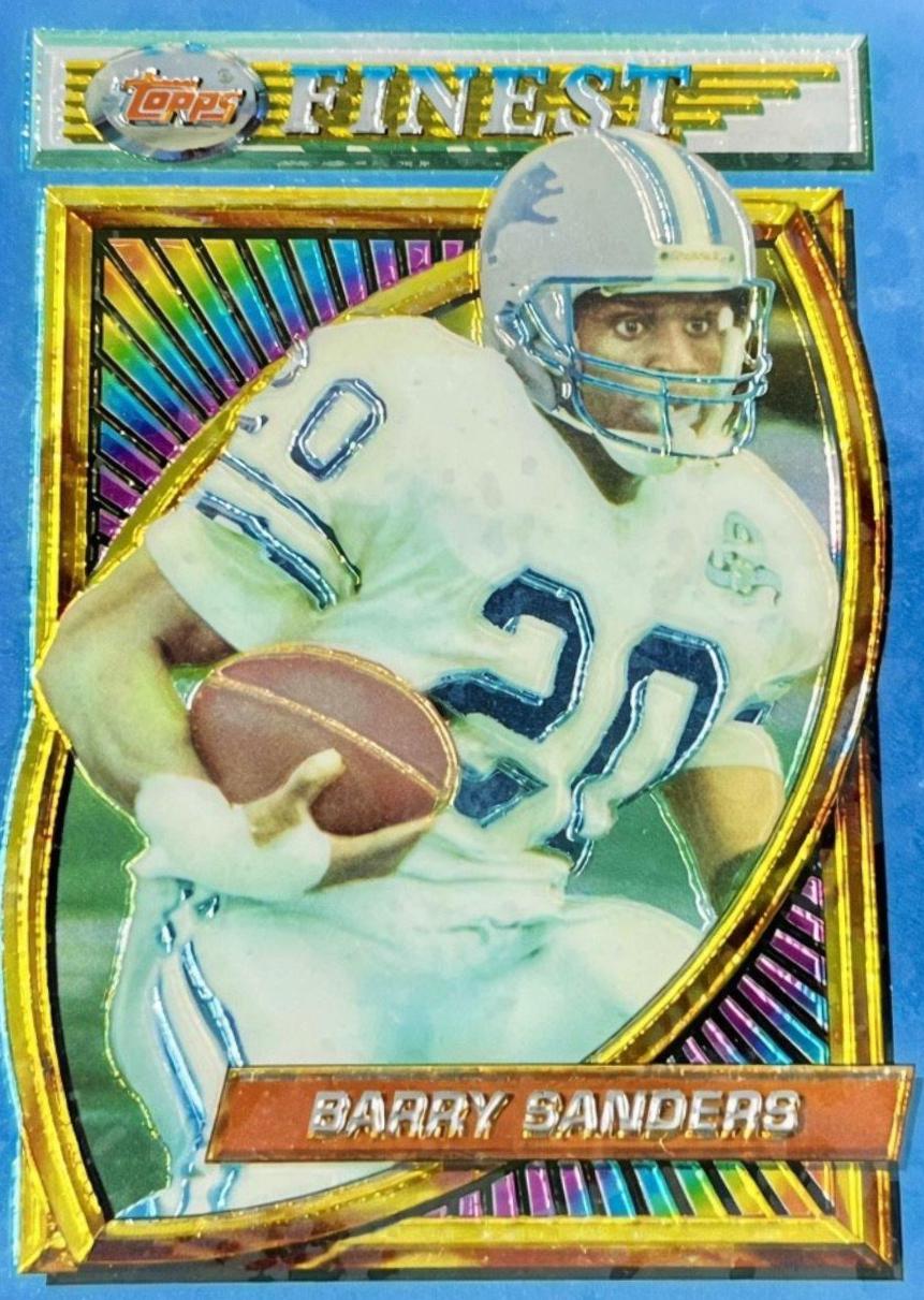 Barry Sanders #44 1994 Topps Finest Football