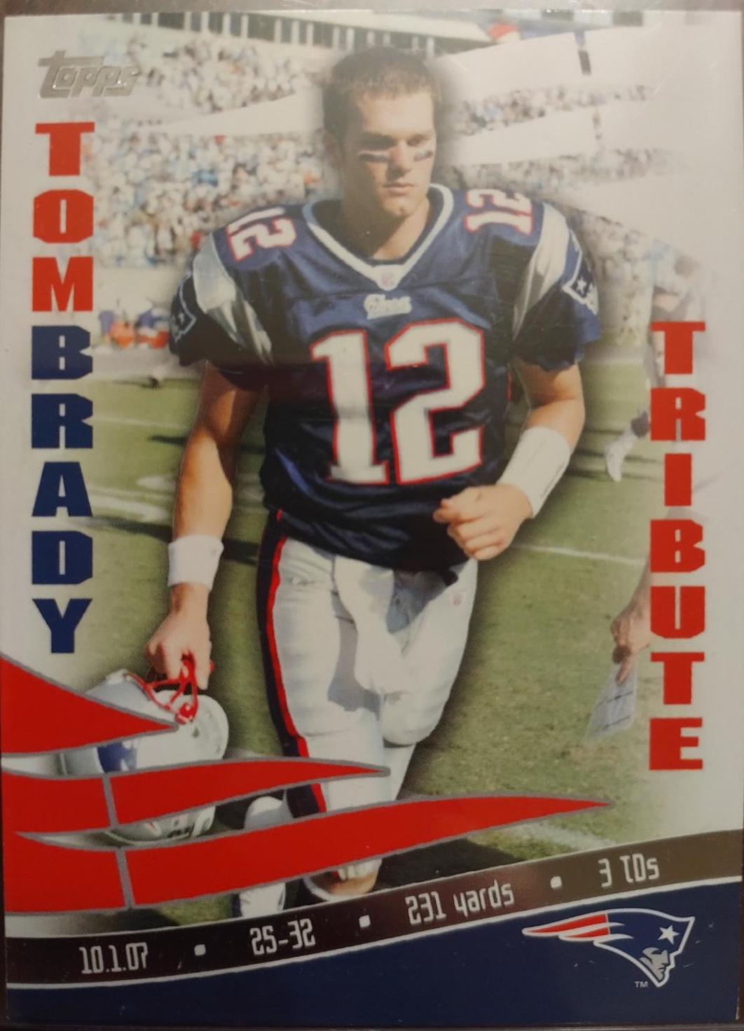 Tom Brady #TBT-TB4 Football Cards 2008 Topps Brady Tribute