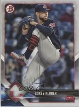 Corey Kluber #3 Baseball Cards 2018 Bowman
