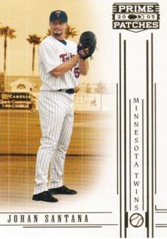 Johan Santana #44 Baseball Cards 2005 Donruss Prime Patches