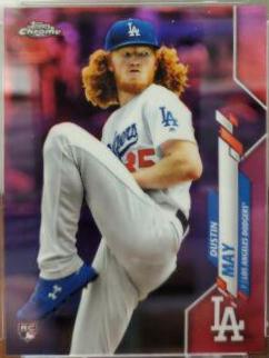 Dustin May [Pink Refractor] #176 Prices | 2020 Topps Chrome