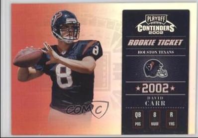 David Carr #122 2002 Playoff Contenders Football