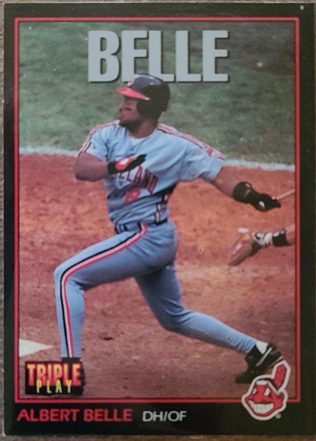 Albert Belle #8 Baseball Cards 1993 Panini Donruss Triple Play