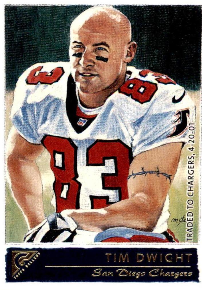 Tim Dwight #15 Football Cards 2001 Topps Gallery