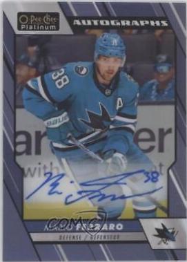 Mario Ferraro #BA-MF Hockey Cards 2023 O-Pee-Chee Platinum Blue Rainbow Autographs