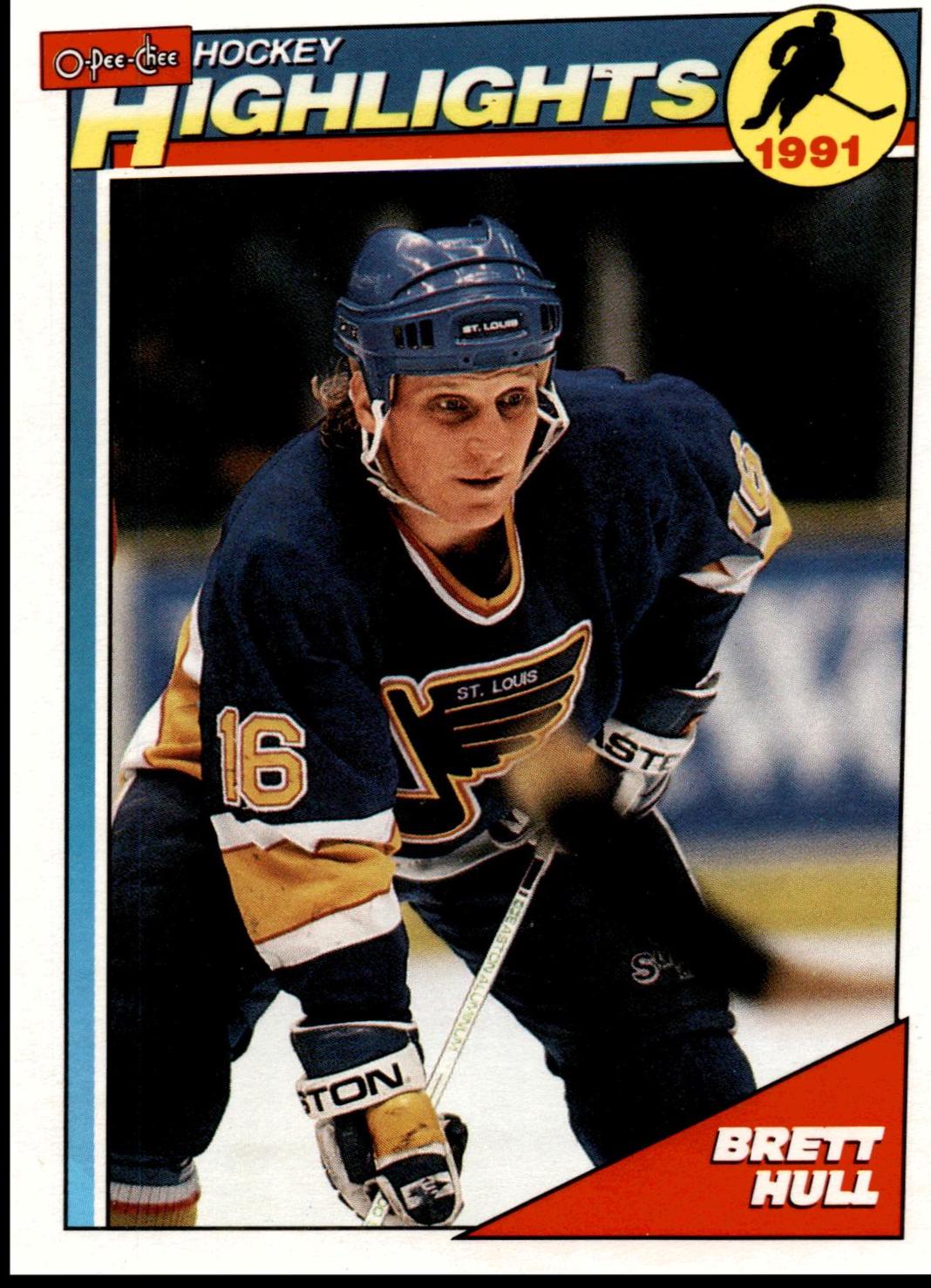 Brett Hull #403 Hockey Cards 1991 O-Pee-Chee