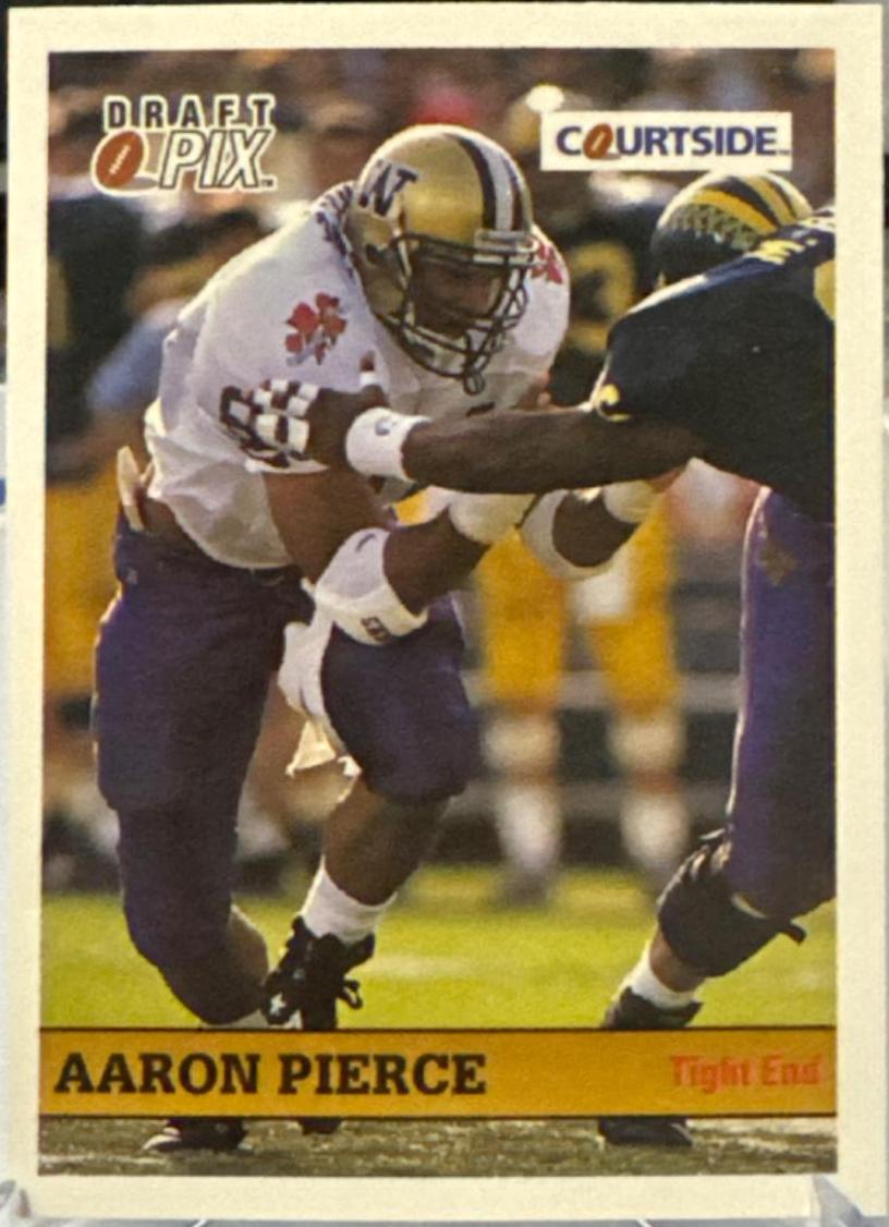 Aaron Pierce #65 Football Cards 1992 Courtside