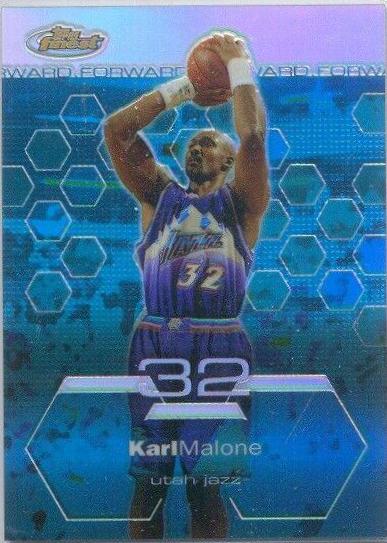 Karl Malone #41 Basketball Cards 2002 Finest