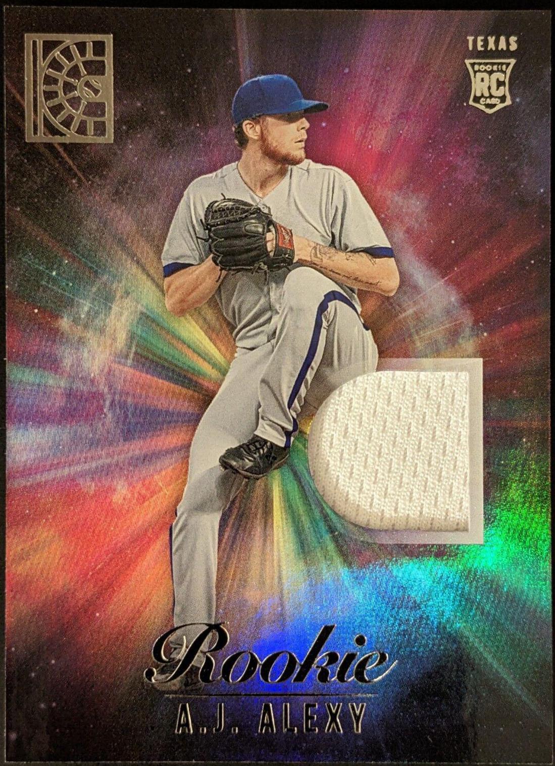 A. J. Alexy #RM-AJA Baseball Cards 2022 Panini Capstone Rookie Materials