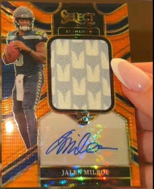 Jalen Milroe #RSI-JME 2025 Panini Select Rookie Signature Football