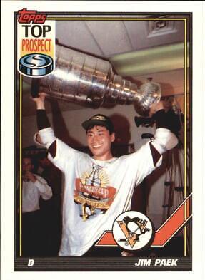 Jim Paek #437 Hockey Cards 1991 Topps