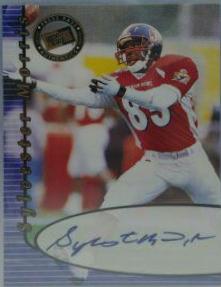 Sylvester Morris Football Cards 2000 Press Pass Autograph