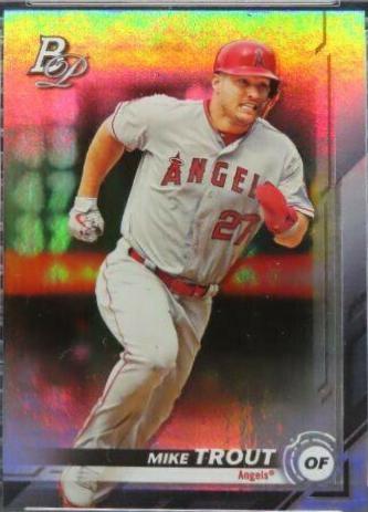 Mike Trout #1 Baseball Cards 2019 Bowman Platinum