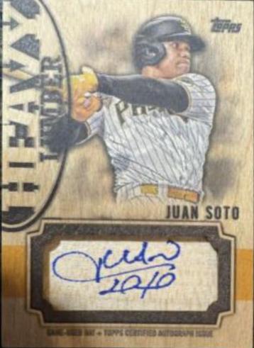 Juan Soto #HLA-JS Baseball Cards 2024 Topps Heavy Lumber Autograph Relic