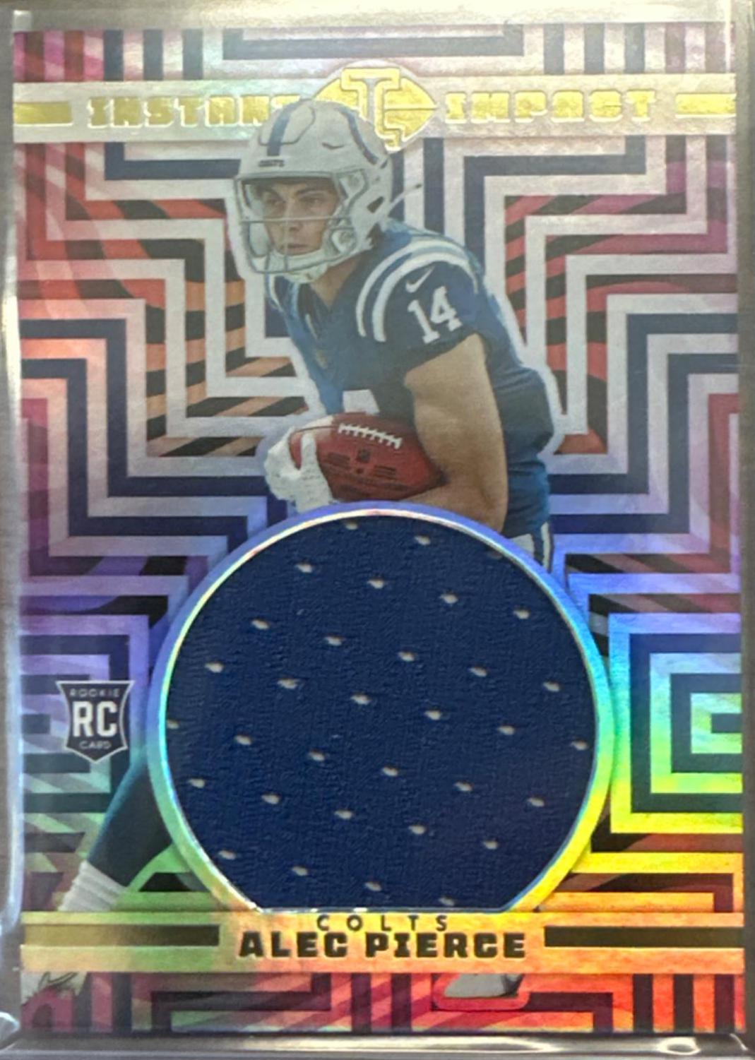 Alec Pierce #II-AP Football Cards 2022 Panini Illusions Instant Impact