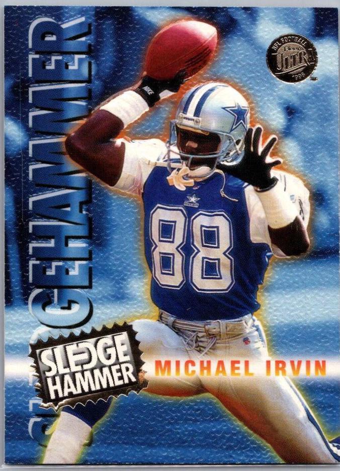 Michael Irvin #5 Football Cards 1996 Ultra Sledgehammer