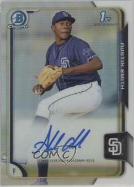 Austin Smith #BCAASM Baseball Cards 2015 Bowman Chrome Draft Pick Autograph
