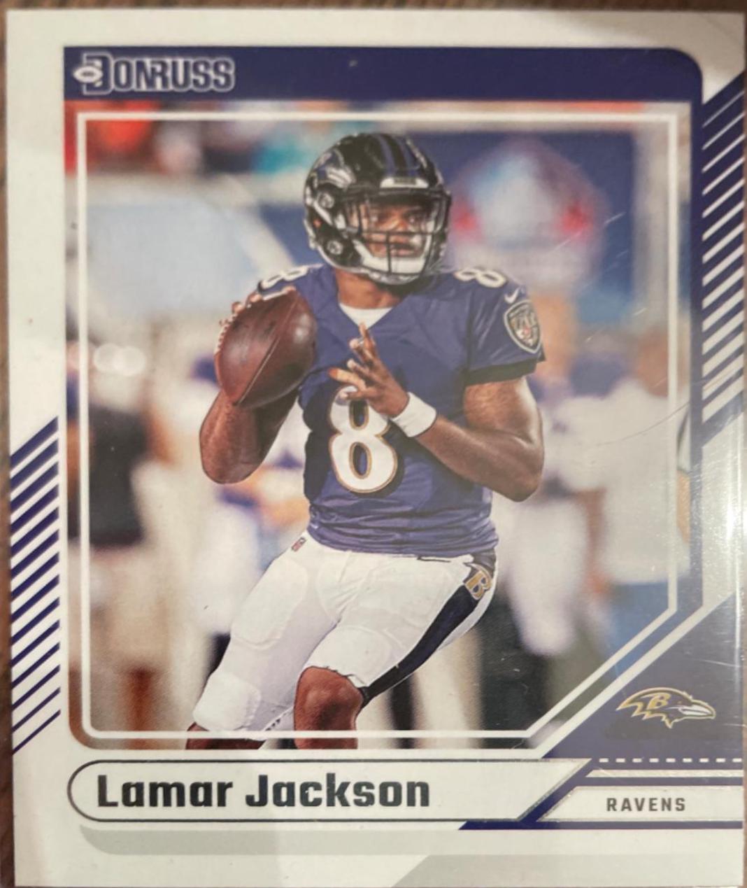 Lamar Jackson #130 Football Cards 2024 Panini Donruss
