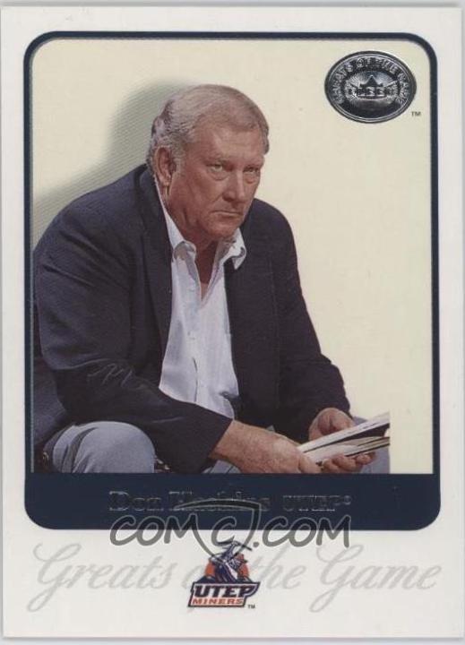Don Haskins #23 2001 Fleer Greats Of The Game Basketball