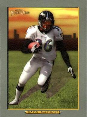 B.J. Sams #104 2005 Topps Turkey Red Football
