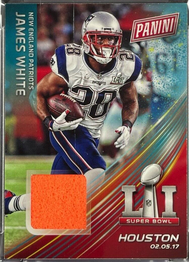 James White #SB-13 Football Cards 2017 Panini Black Friday Super Bowl