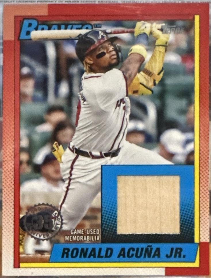 Ronald Acuna Jr. #T90R-RAJ Baseball Cards 2025 Topps 1990 Relic