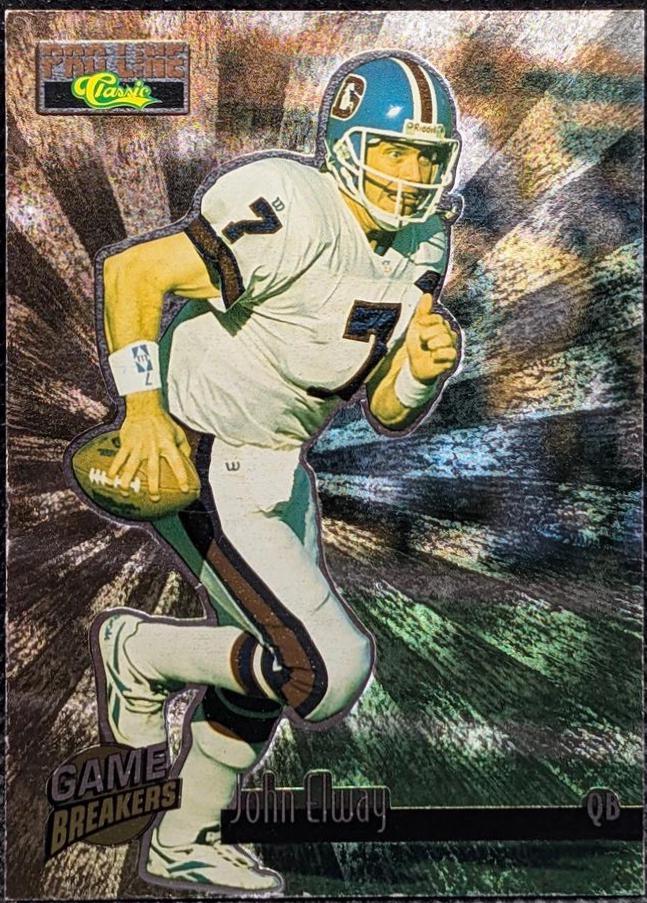 John Elway #GB7 Football Cards 1995 Pro Line Game Breakers